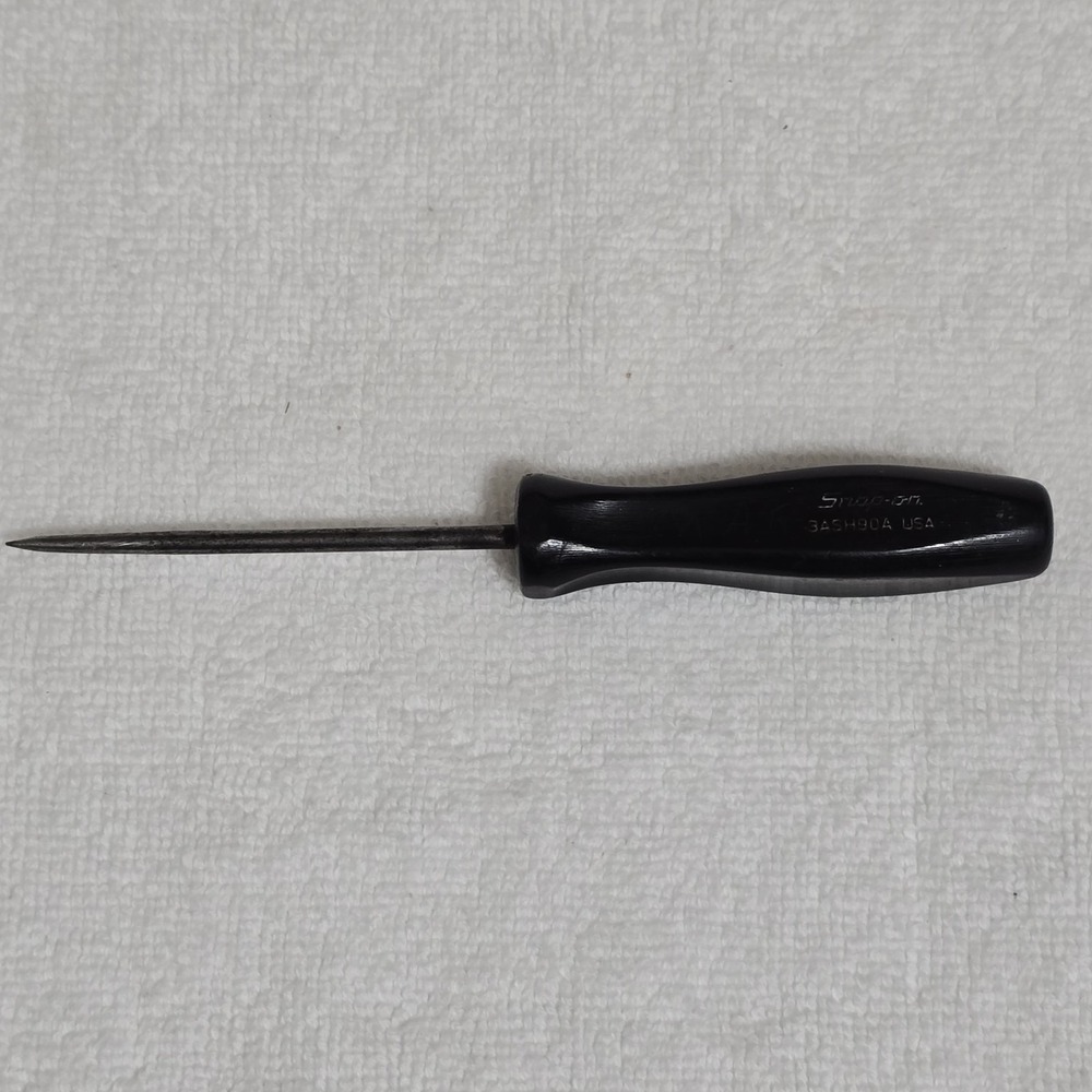Snap On Tools 5.25" Long With BLACK Hard Handle Miniature Straight Pick 3ASH90A‎